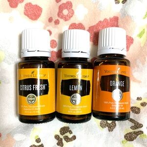 Young Living Essential Oils - Citrus Fresh, Lemon, Orange Set